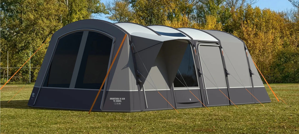 Vango inflatable tent in a camping field