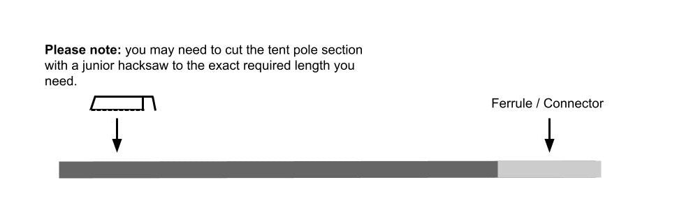 Durawrap tent pole repair kit diagram