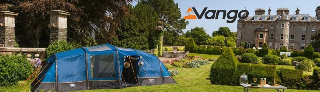 Vango air inflatable tent in a garden