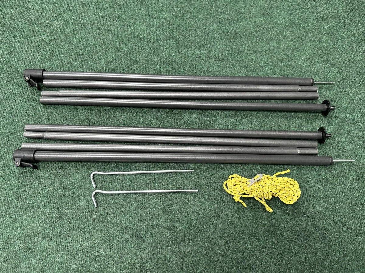 Universal Grey Adjustable Steel King Poles 180-220cm – Tentspares