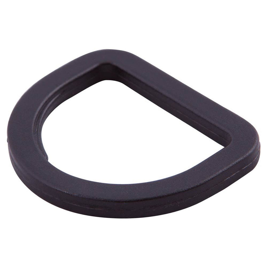 Black Plastic D Rings Pack of 6